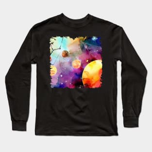 Abstract solar system Long Sleeve T-Shirt